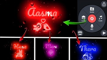 Glowing emoji lyrics status editing kinemaster || Glowing lyrics text animation in kinemaster