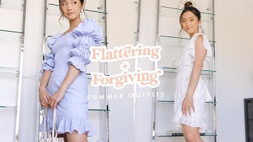 Comfy Flattering + Forgiving Summer Outfits