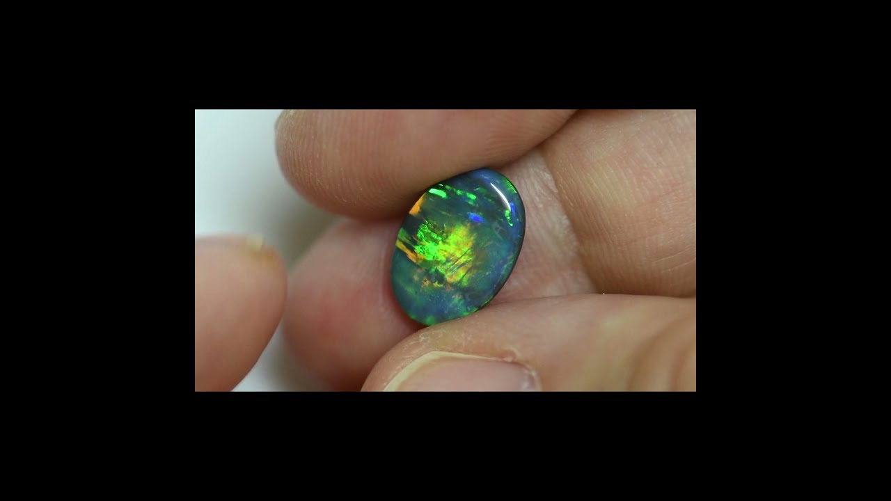 Black Opal 2.13 cts  Solid Cut Stone 