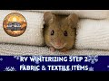 RV Winterizing Step 2 – Removing All Fabric & Textile Items