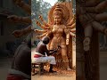 কাঠ দিয়ে তৈরি শক্তি ও সাহসের দেবী  মা পার্বতী 🙏🌼#ytshorts #viral