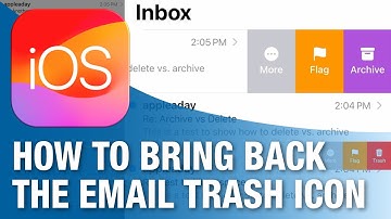 Fix the missing Trash Icon! How to replace Archive with Trash in the iPhone Mail App.