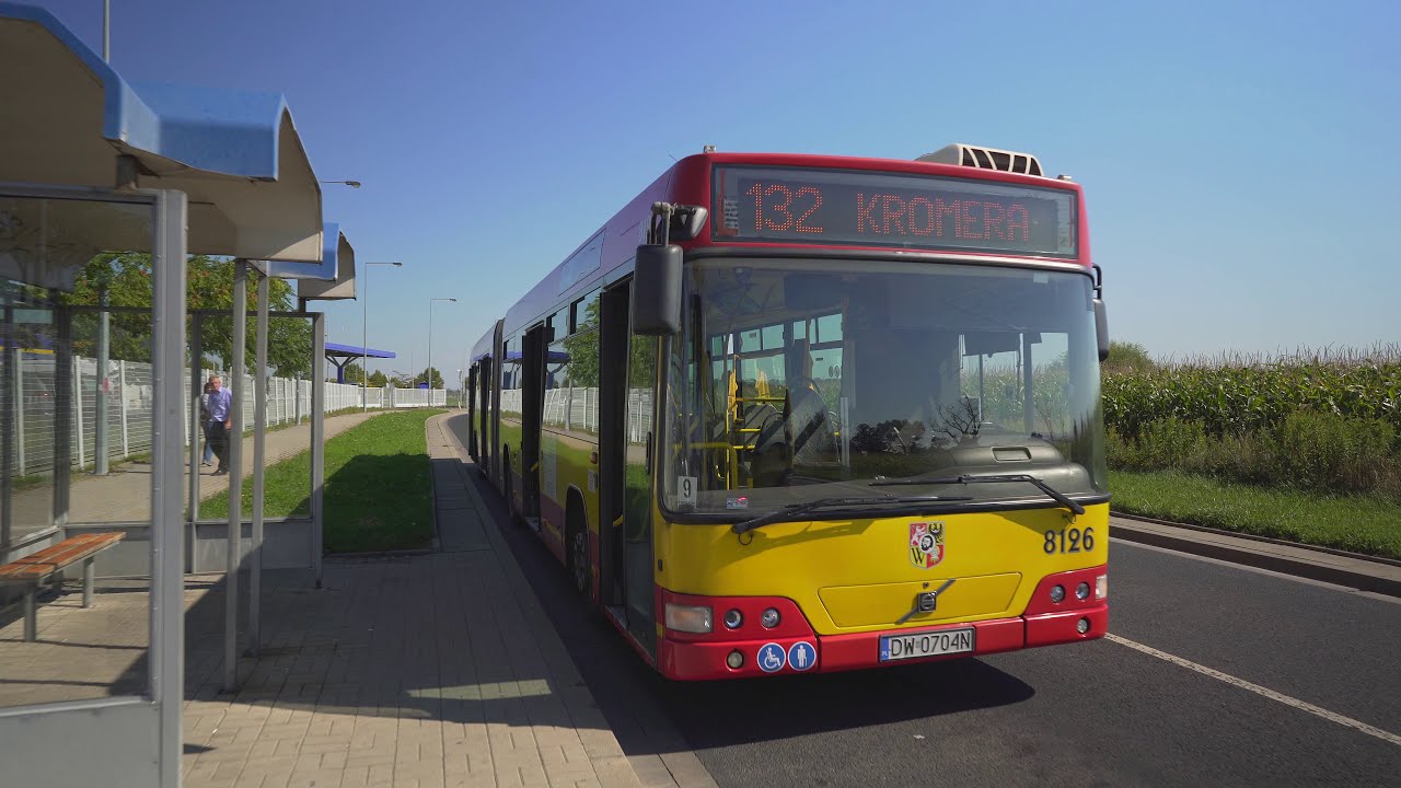 Poland, Wrocław, bus 132 ride from Poczta Polska to Nowy Dwór