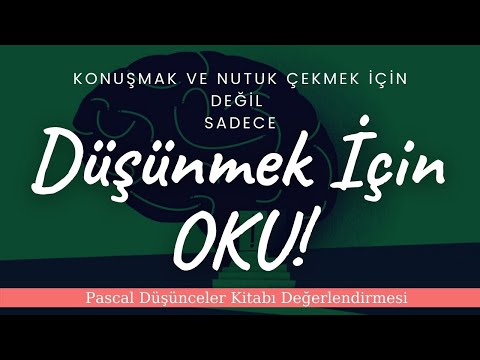 Pascal Düşünceler Kitabı Değerlendirmesi - Ferda Bütün ve Arkadaşları