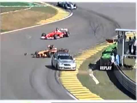 F1 Brazil 2002   Heidfeld Safety Car Crash