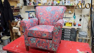 HOW TO REUPHOLSTER CHAIR  ALO Upholstery