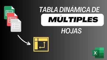 Crea una tabla dinámica a partir de varias hojas en Excel