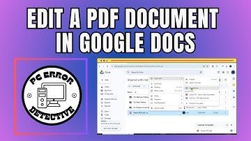 Een PDF-document bewerken in Google Docs