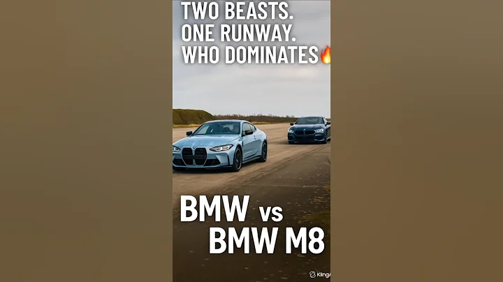 BMW M8 vs BMW M4 - Ultimate Drag Race Showdown!🔥 Who's the Real Beast?#bmwm4 #bmwm8 #carrace #shorts