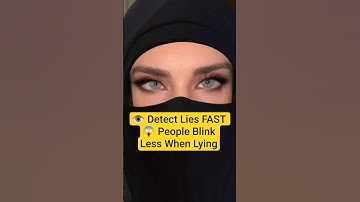 👁️ Detect Lies FAST 😱 People Blink Less When Lying #LieDetection #PsychologyFacts #Shorts