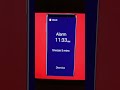 Samsung Galaxy Note 9 alarm has battery empty! #shorts