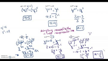 MCR3U 3.3b Solving Exponential Equations (Changing the Base)