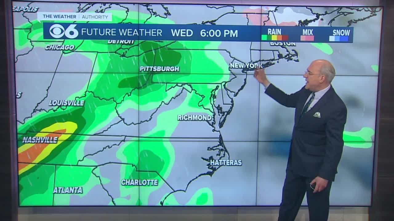 Hour-by-hour look at waves of showers Wednesday, through Saturday - YouTube