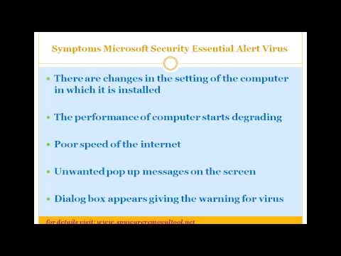 How to remove fake Microsoft Security Essentials Alert Virus