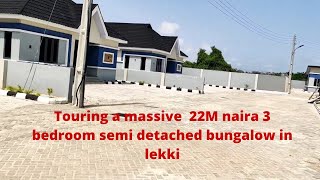 Inside a 22M naira massive 3 bedroom semi detached bungalow in Lekki,Lagos Nigeria