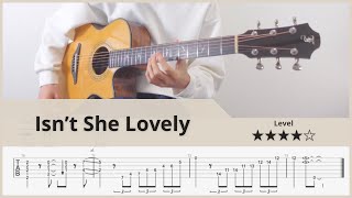 【TAB】Isn’t She Lovely - Stevie Wonder - FingerStyle Guitar ソロギター【タブ】