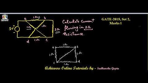 GATE 2015 Network Theory KCL, KVL Solution 2 by Sudhanshu Gupta