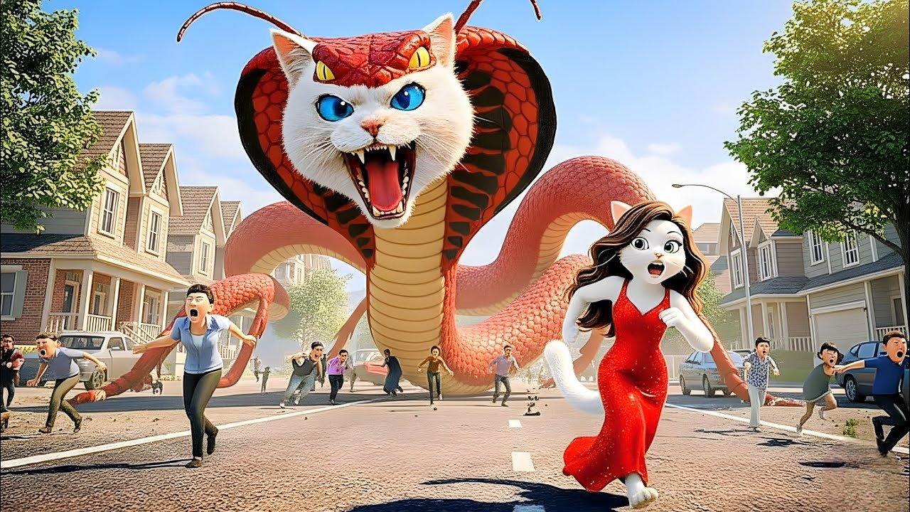 🐛😱A Cute Cat Gets Into a Trouble! bcz Of A Bug Curse...Ai Cat Story