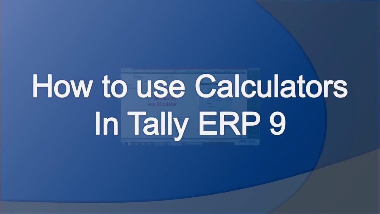 how-to-use-calculator-in-tally-erp-9-free-tally-tutorial-in-tamil