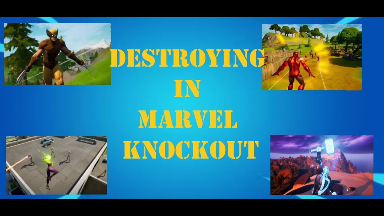 Destroying In The New Marvel Knockout Mode In Fortnite Battle Royale *New*