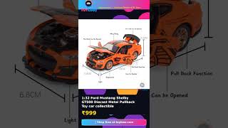 🎮 1:32 Ford Mustang Shelby GT500 Diecast Metal Pullback Toy car collectible | Toylooo #Shorts