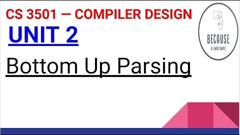 2.21. Bottom Up Parsing in Tamil
