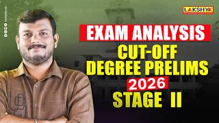Degree prelims 2026 | Second Stage | Cut-off | Analysis