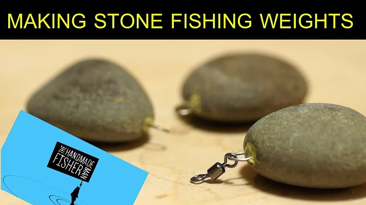 Making stone fishing weights or sinkers