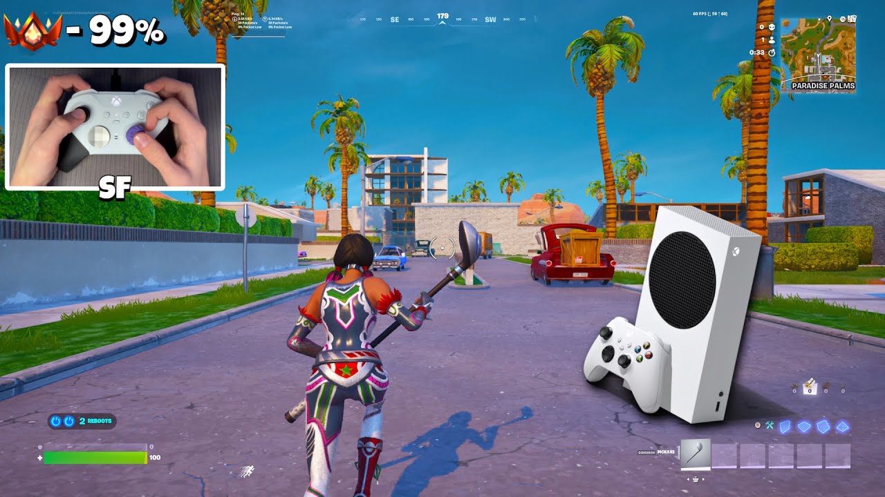 Fortnite Xbox Series S Ranked Xbox Elite Controller Handcam Gameplay (4K 120FPS)