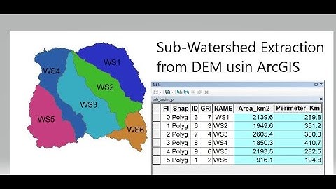 How to extract Sub-Watershed with geometry from DEM in ArcGIS