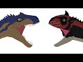 Pivot allosaurus vs carnotaurus epic battle animation mini movie pivotanimator dinosaur