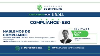 Hablemos de Compliance Programa 6. Temporada 2. Compliance y ESG