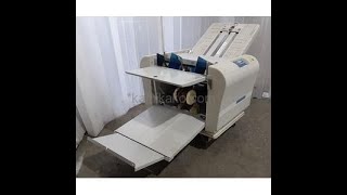 中古]卓上紙折り機 LF-842N ライオン事務器(LION)製 動作確認動画