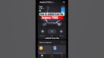 How to unbind from the Segway P100S in the Segway-Ninebot app 🛴📲 #segway #electricscooter
