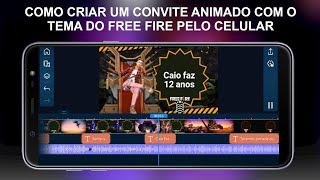 Criar convite animado pelo celular - Tema Free Fire screenshot 5