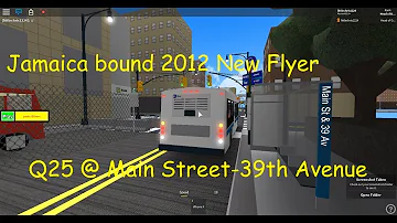 MTA Bus: Jamaica bound 2012 New Flyer C40LF Q25 [#202] @ Main St-39th Ave