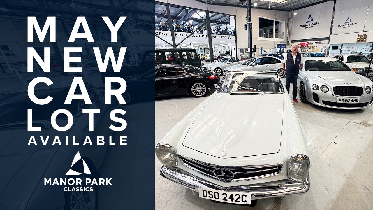 New Car Lots Available - May Auction at Manor Park Classics