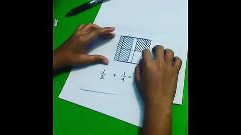Alat peraga matematika. Penjumlahan pecahan (fraction)