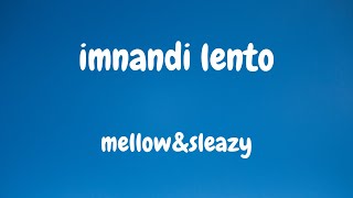 Mellow & Sleazy X sjavasdadeejay X Titom - Imnandi Lento (lyrics) ft Tman express