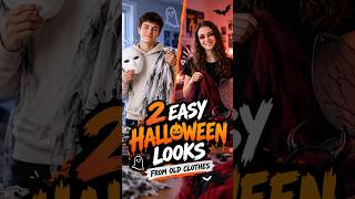 Don’t Throw Away Old Clothes | 2 Halloween Costume Ideas #Shorts