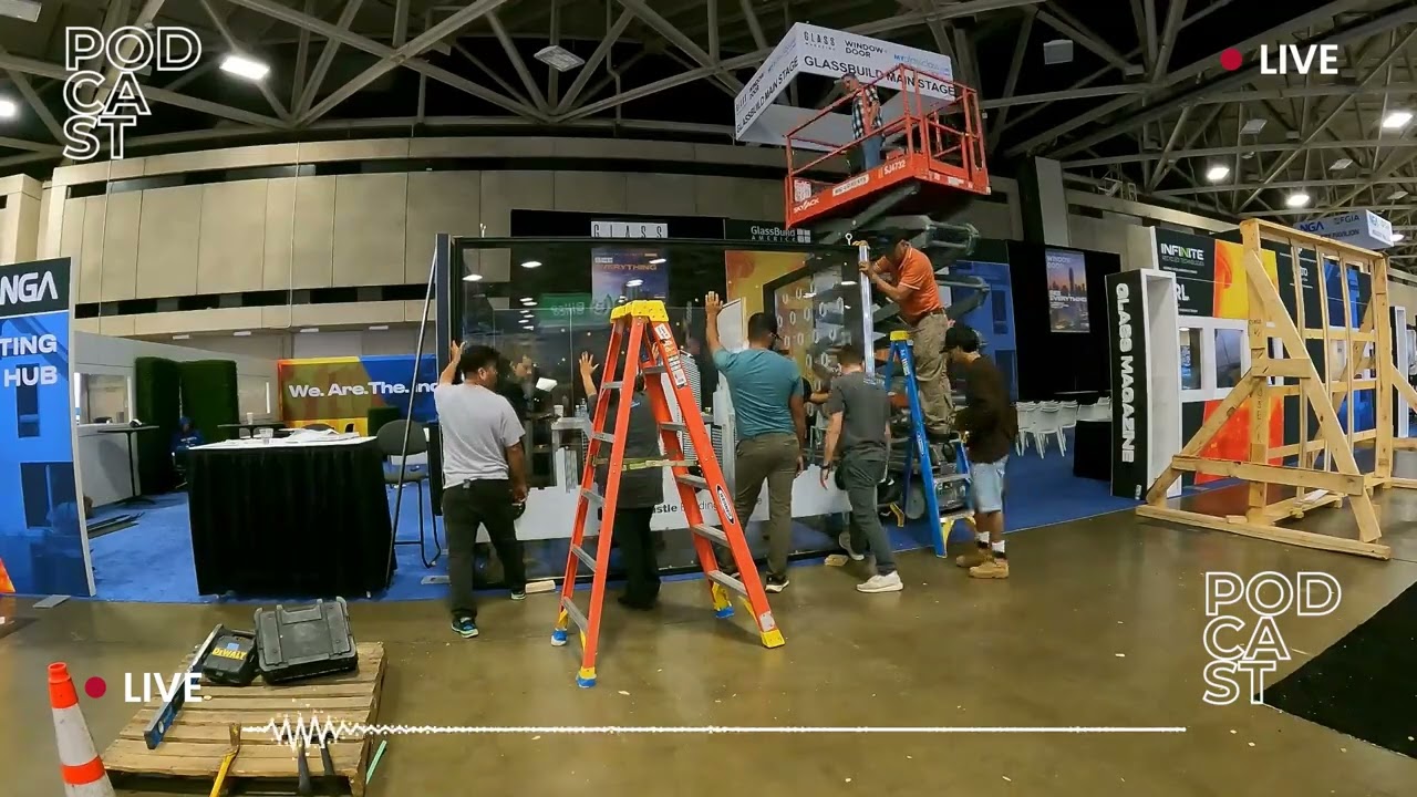 GlassBuild Podcast Studio Build Timelapse