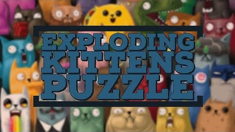 Exploding Kittens Puzzle Stop Motion | Harder than it seems!