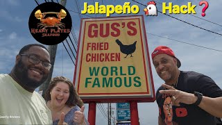 Gus's World Famous Chicken w/ Chet & Family! Jalapeño/Hot Sauce/Honey Hack! Louisville | Kentucky