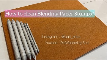 Steps to clean Blending (Paper) Stumps . These are used by artists for sketching purposes.