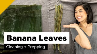 How to Prepare Banana Leaves