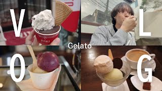 [東京 Vlog] 絶品ジェラート屋さんを３店鋪巡る休日｜自由が丘｜神楽坂｜参宮橋｜カフェ巡り｜一人旅