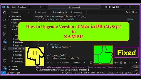 How to Upgrade Version of MariaDB [MySQL] in XAMPP Server