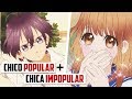 ANIMES DONDE EL CHICO POPULAR SE ENAMORA DE LA CHICA IMPOPULAR | TOP 20