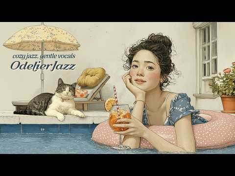 Poolside Summer Jazz ⛱️ Blue Afternoon Club by the Parasol |  Relaxing Vintage Vibes