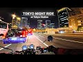 [4K] Tokyo Night Ride 🚅 | Tokyo Station &amp; Akihabara | Skytree View | Triumph Bonneville T100 | POV